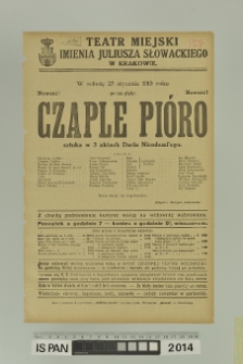 CZAPLE PIÓRO