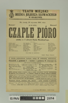 CZAPLE PIÓRO