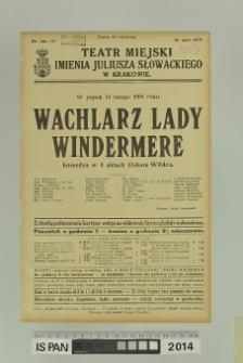 WACHLARZ LADY WINDERMERE