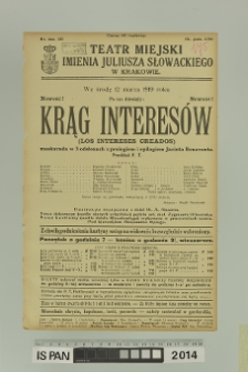 KRĄG INTERES&Oacute;W (Los intereses creados)