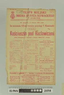 KOŚCIUSZKO POD RACŁAWICAMI