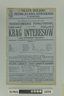 KRĄG INTERESÓW (Los intereses creados)