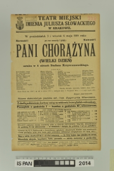 PANI CHORĄŻYNA (Wielki dzień)