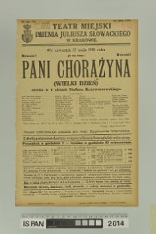 PANI CHORĄŻYNA (Wielki dzień)