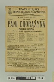 PANI CHORĄŻYNA (Wielki dzień)