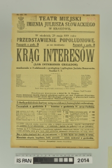 KRĄG INTERESÓW (Los intereses creados)