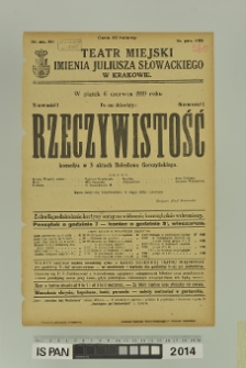 RZECZYWISTOŚĆ