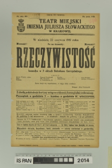 RZECZYWISTOŚĆ