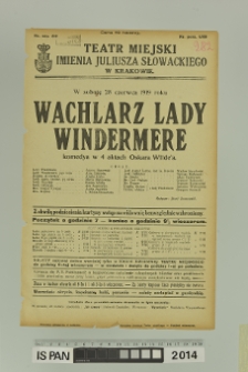 WACHLARZ LADY WINDERMERE
