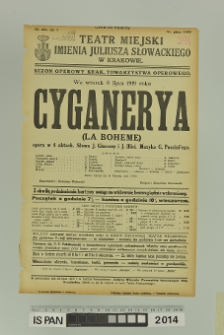 CYGANERYA (La Boheme)