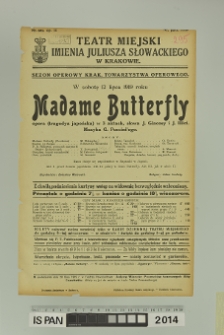 MADAME BUTTERFLY