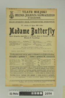 MADAME BUTTERFLY