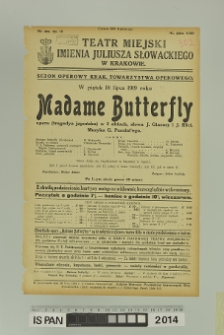 MADAME BUTTERFLY