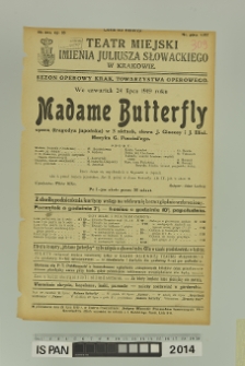 MADAME BUTTERFLY