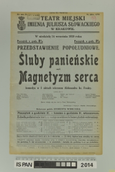 ŚLUBY PANIEŃSKIE CZYLI MAGNETYZM SERCA