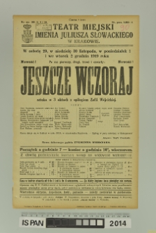 JESZCZE WCZORAJ