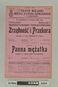 ZRZĘDNOŚĆ I PRZEKORA