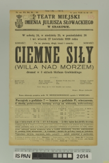 CIEMNE SIŁY (Willa Nad Morzem )