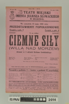 CIEMNE SIŁY (Willa Nad Morzem )