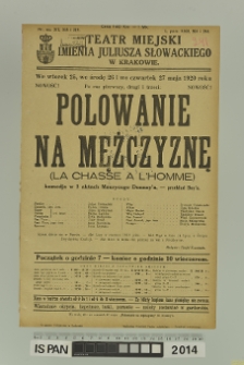 POLOWANIE NA MĘŻCZYZNĘ ( La Chasse a L'homme)