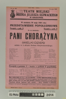 PANI CHORĄŻYNA ( Wielki Dzień )