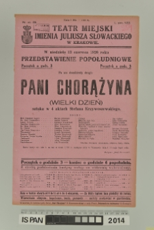 PANI CHORĄŻYNA ( Wielki Dzień )