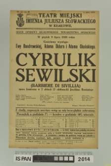 CYRULIK SEWILSKI ( Barbiere di Sivillia )