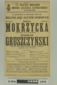 WIECZÓR ARJI I DUETÓW OPEROWYCH