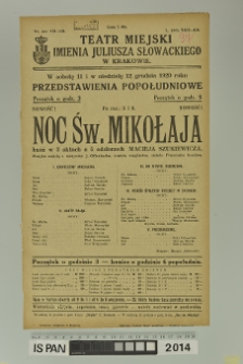 NOC ŚW. MIKOŁAJA