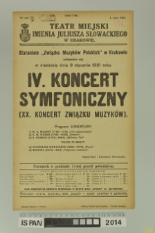 IV KONCERT SYMFONICZNY
