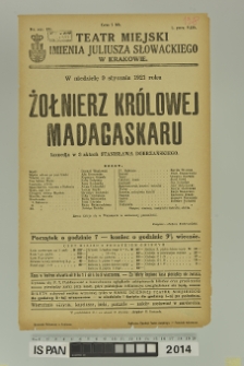 ŻOŁNIERZ KRÓLOWEJ MADAGASKARU