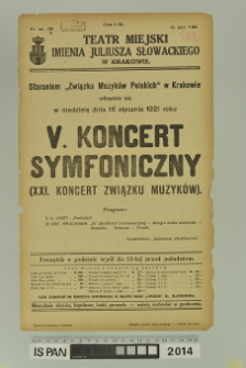 V KONCERT SYMFONICZNY