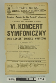 VI KONCERT SYMFONICZNY