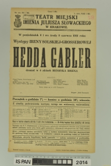 HEDDA GABLER