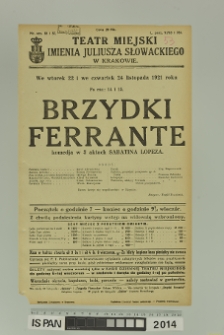 BRZYDKI FERRANTE
