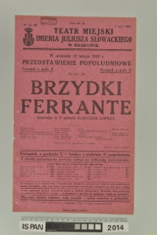 BRZYDKI FERRANTE