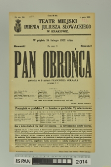 PAN OBROŃCA