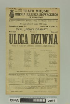 ULICA DZIWNA