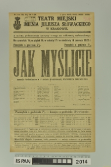 JAK MYŚLICIE
