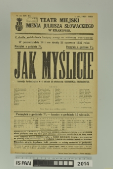 JAK MYŚLICIE