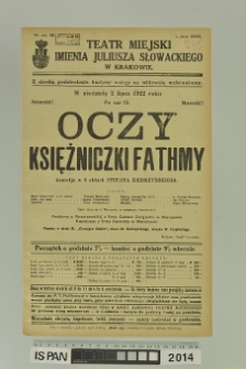 OCZY KSIĘŻNICZKI FATHMY