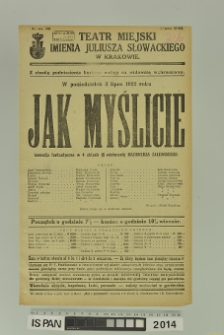 JAK MYŚLICIE