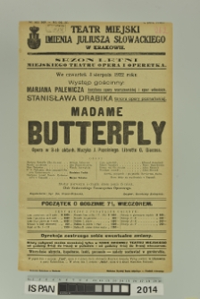 MADAME BUTTERFLY