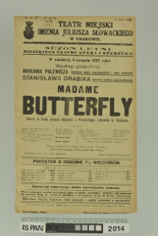 MADAME BUTTERFLY