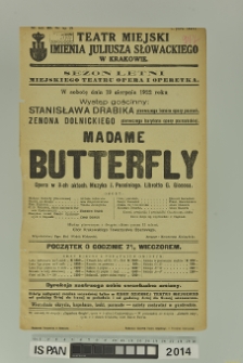 MADAME BUTTERFLY