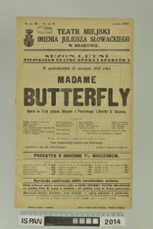 MADAME BUTTERFLY