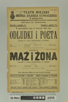 ODLUDKI I POETA/MĄŻ I ŻONA