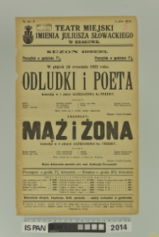 ODLUDKI I POETA/MĄŻ I ŻONA