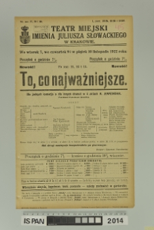 TO, CO NAJWAŻNIEJSZE