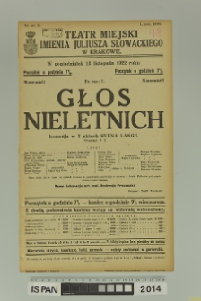 GŁOS NIELETNICH